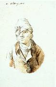 Christian Friedrich Gille Self-Portrait with Cap and Sighting Eye-Shield Spain oil painting artist